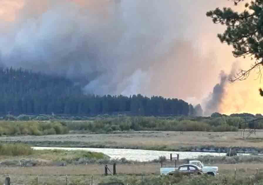 Copperfield Fire near Chiloquin Klamath county Oregon